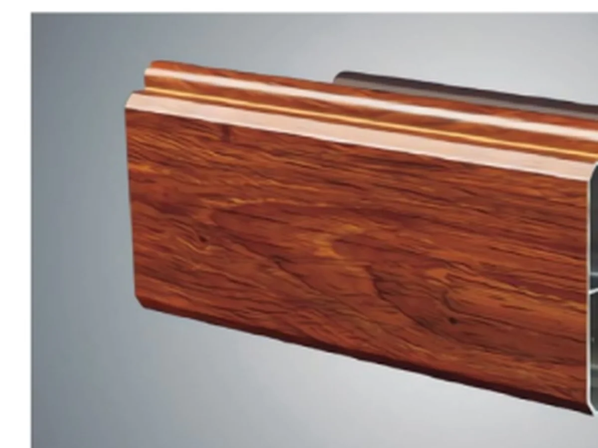 Cross-section drawing of the roller shutter slat showing wall thickness and slat height, dimensioned